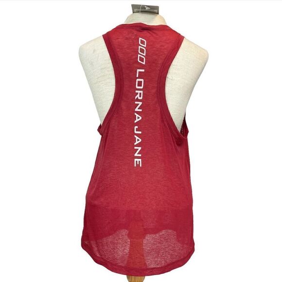 𝅺LORNA Jane NWT Superfine Active Muscle Tank Top in Dark Red Size Medium - Picture 8 of 16